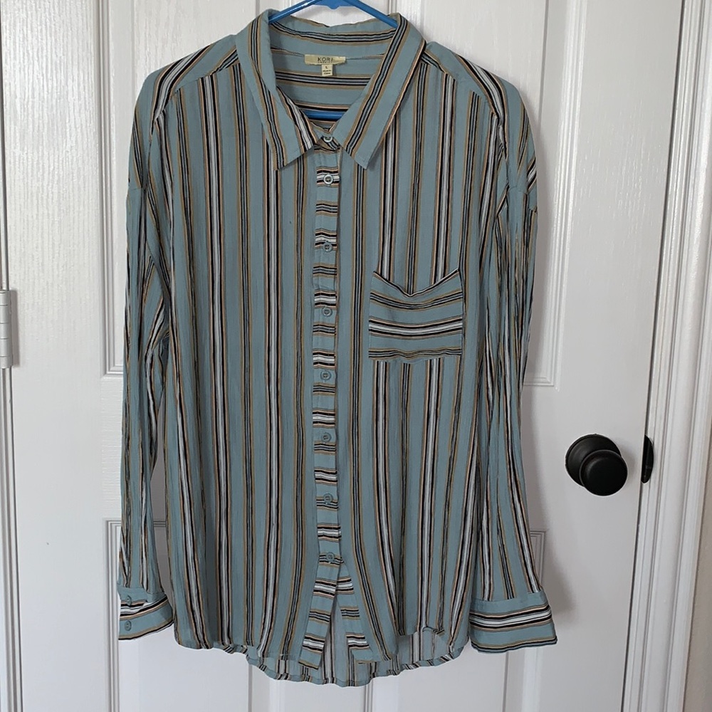 Kori America long sleeve blouse